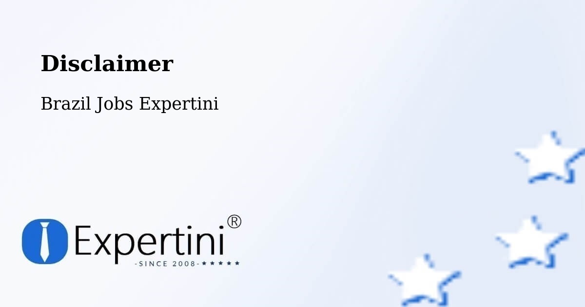 Disclaimer – Pocrane - Brazil Jobs Expertini